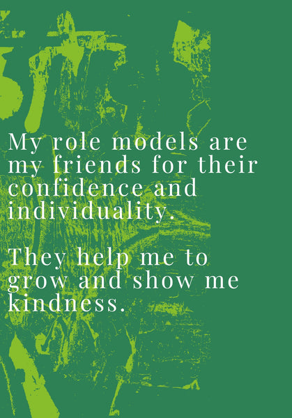 'My Role Models' Postcard